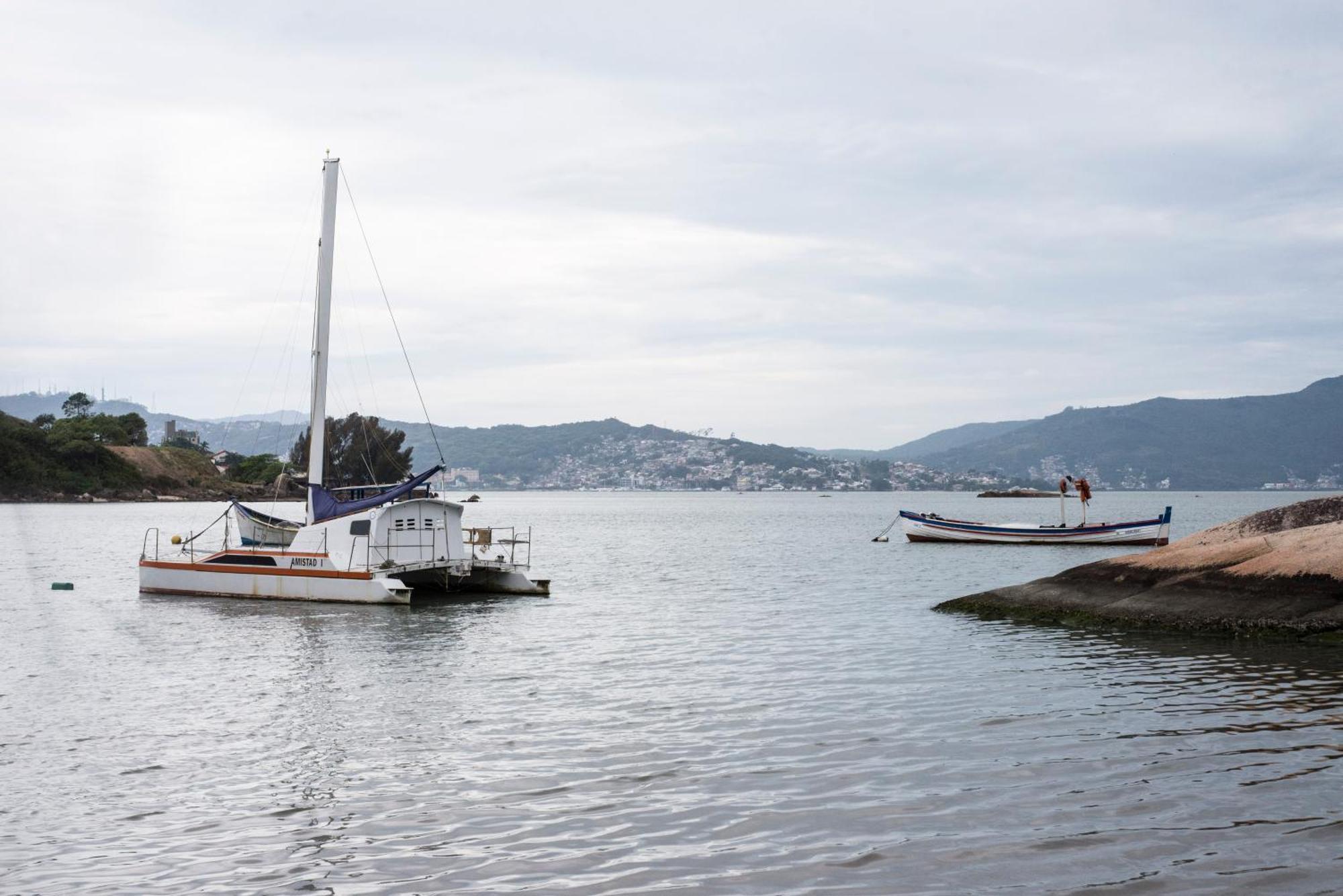 شقة Vista Mar Na Via Gastronomica Coqueiros Coq2 Florianópolis المظهر الخارجي الصورة