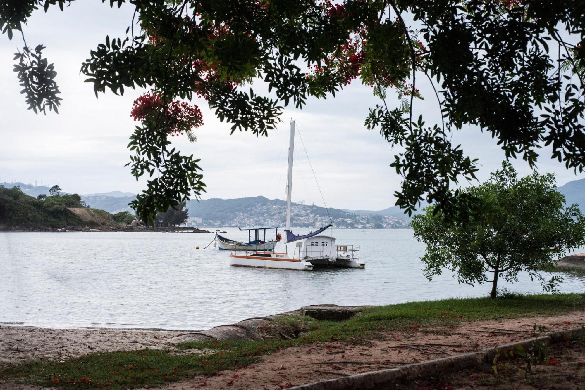 شقة Vista Mar Na Via Gastronomica Coqueiros Coq2 Florianópolis المظهر الخارجي الصورة