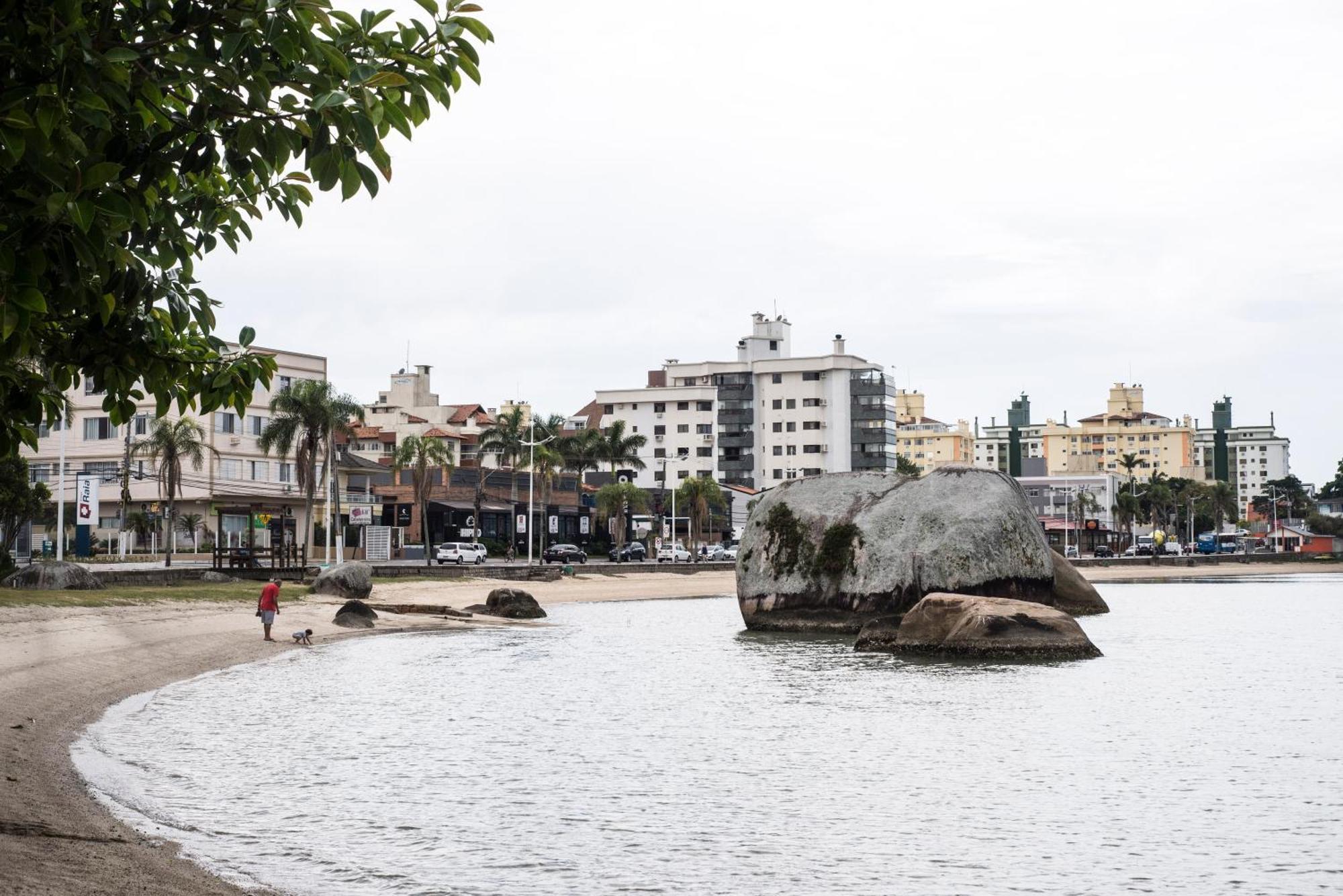 شقة Vista Mar Na Via Gastronomica Coqueiros Coq2 Florianópolis المظهر الخارجي الصورة